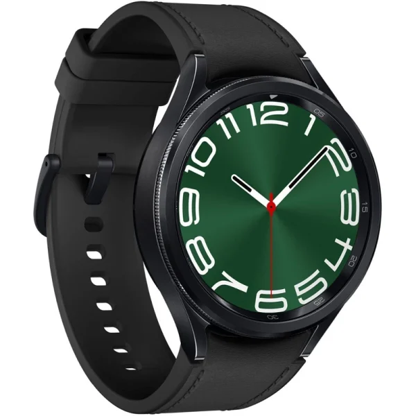 ساعت هوشمند سامسونگ مدل Galaxy Watch6 Classic 47mm، مناسب برای ورزش، روزمره، رسمی، دارای قابلیت‌های صفحه نمایش رنگی و لمسی، کنترل موسیقی، قابلیت مکالمه از طریق بلوتوث، بند سیلیکون، فرم صفحه دایره، فناوری GPS، با حافظه داخلی 16 گیگابایت - تصویر 2