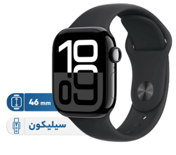 ساعت هوشمند اپل مدل Series 10 46mm Aluminum دارای قابلیت های کنترل موسیقی (Music Player)، قابلیت مکالمه از طریق بلوتوث، قابلیت تغییر طرح ساعت یا تم، صفحه همیشه روشن (Always-on Display)، پشتیبانی از دستیار صوتی بند سیلیکون