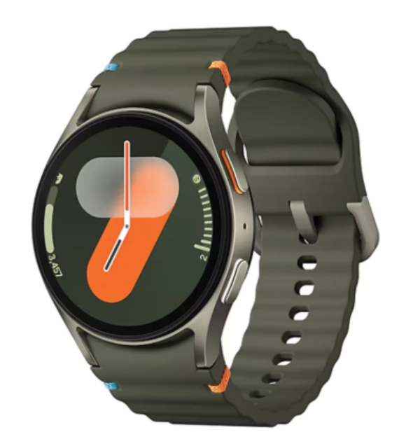 ساعت هوشمند سامسونگ مدل Galaxy Watch 7 40mm دارای قابلیت های کنترل موسیقی (Music Player)، قابلیت مکالمه از طریق بلوتوث، قابلیت تغییر طرح ساعت یا تم، صفحه همیشه روشن (Always-on Display)، پشتیبانی از دستیار صوتی بند پلاستیک